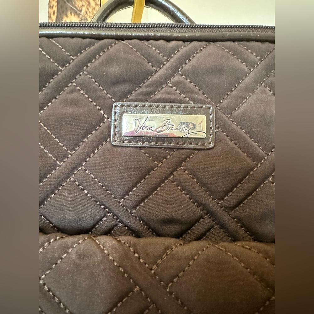 Vera Bradley Backpack Brown Quilted - Picture 2 of 7